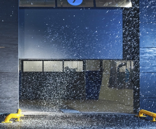 Панорамные ворота AluTherm в Беслане